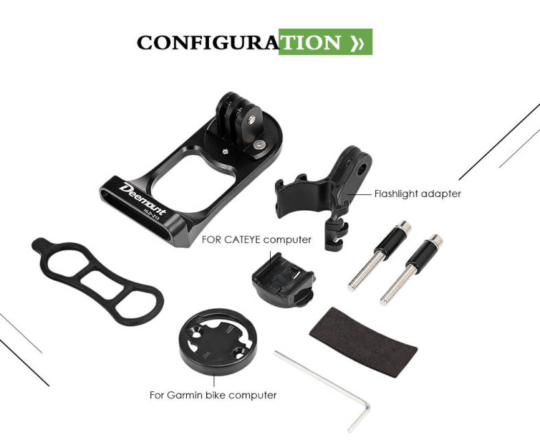 Deemount Bicycle Aluminum Computer Holder Bike Stopwatch Mount