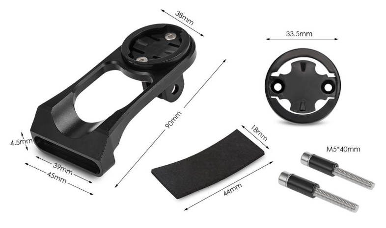 Deemount Bicycle Aluminum Computer Holder Bike Stopwatch Mount