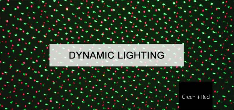 Waterproof Red Green Moving Twinkle Laser Light Remote Control for Garden Lawn