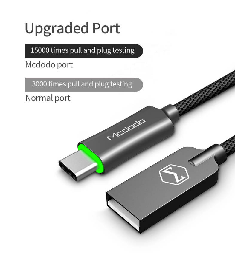 Mcdodo CA - 288 Type-C QC3.0 Quick Charging Cable Auto Disconnect 1.5M 2.4A