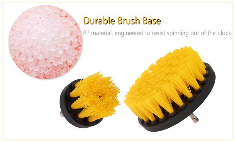 4PCS Electric Drill Cleaning Nylon Brush