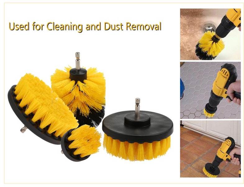 4PCS Electric Drill Cleaning Nylon Brush