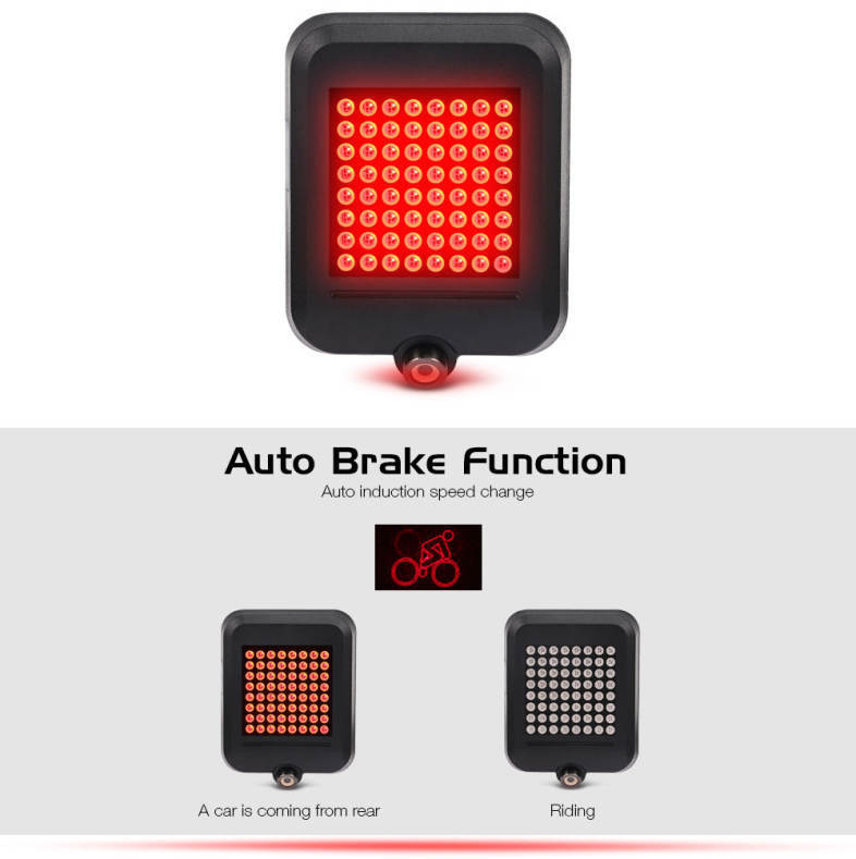 64 LEDs 80lm Bicycle Tail Signal Light Warning Taillight for MTB Road Bike