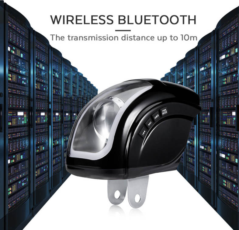 MT472 Motorcycle Bluetooth Speaker Streamlined Design FM Radio Bass Stereo Amplifier
