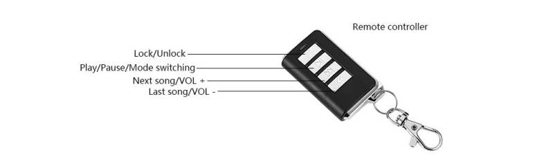 YTN15 Universal Motorcycle Anti-theft Security Alarm System Bluetooth FM MP3 Speakers 