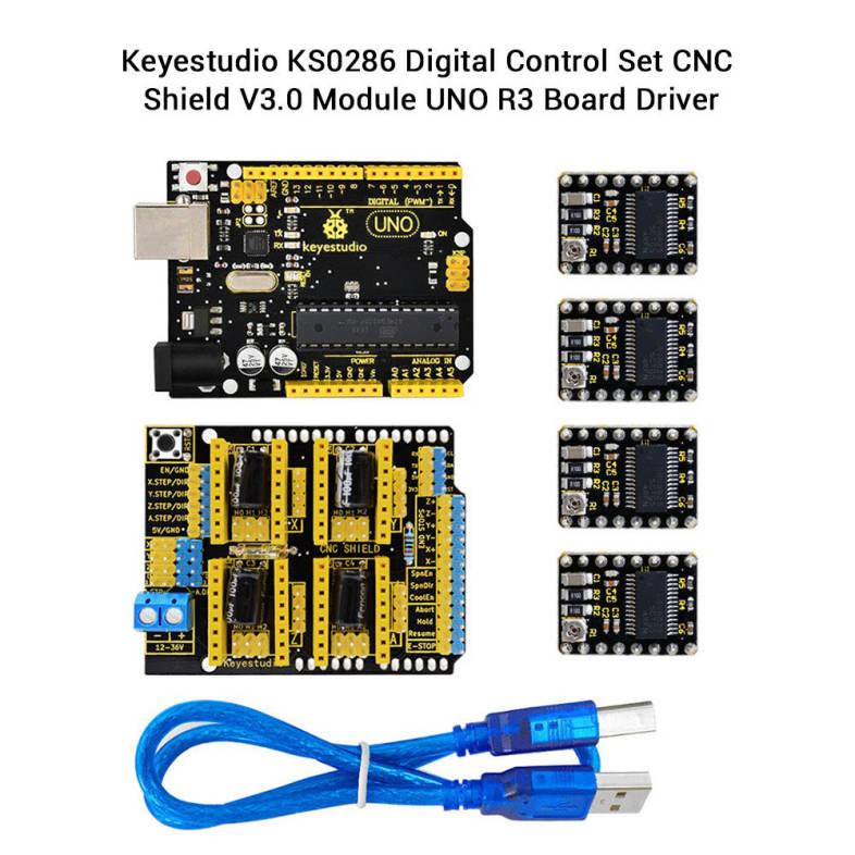 Keyestudio KS0286 CNC Shield V3.0 Module UNO R3 Board Driver for Arduino