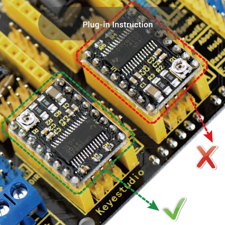 Keyestudio KS0286 CNC Shield V3.0 Module UNO R3 Board Driver for Arduino