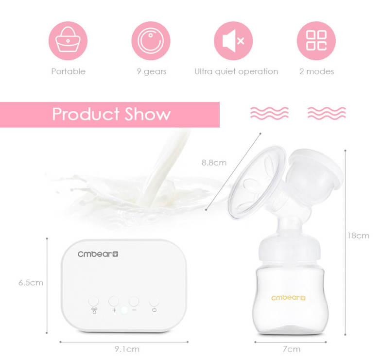 Cmbear Rechargeable Electric Multi-mode Adjustable Breast Pump