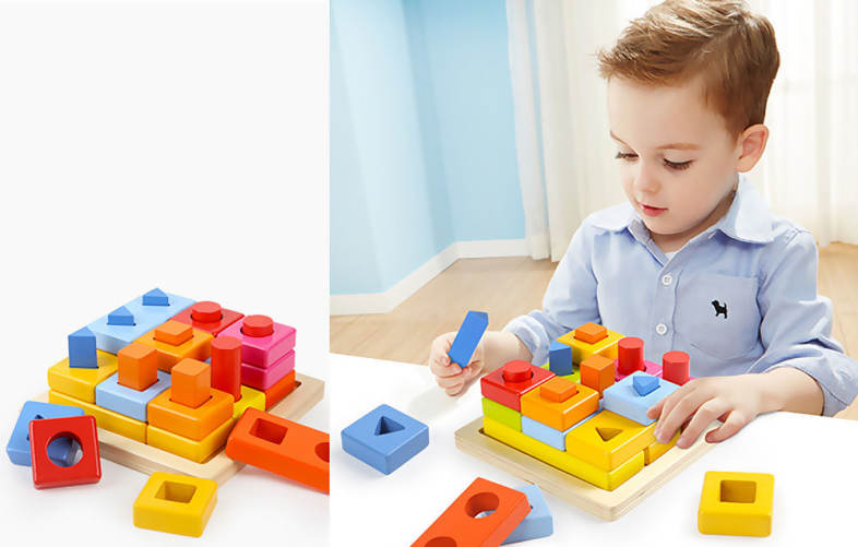 Topbright 8558 Building Blocks Puzzles Toys for Baby Teaching Aids
