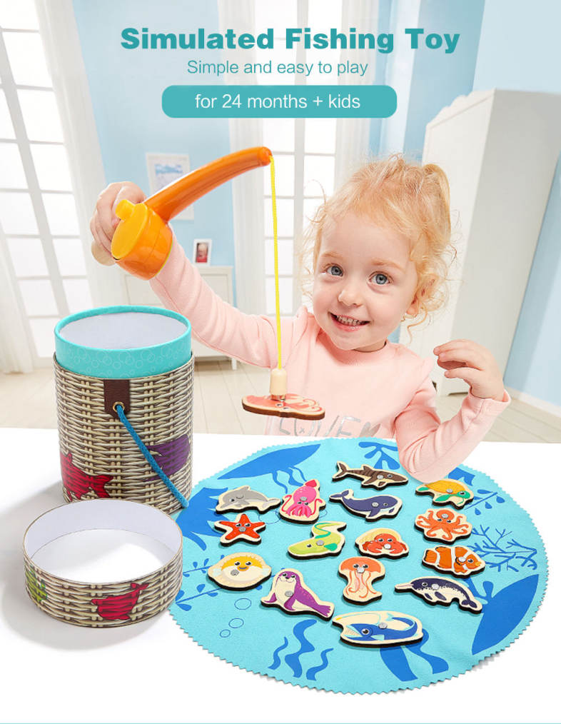 Topbright Magnetic Fishing Baby Toy for Intelligence Development
