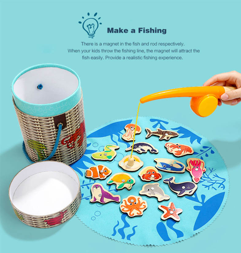 Topbright Magnetic Fishing Baby Toy for Intelligence Development