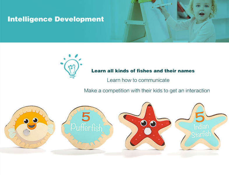 Topbright Magnetic Fishing Baby Toy for Intelligence Development