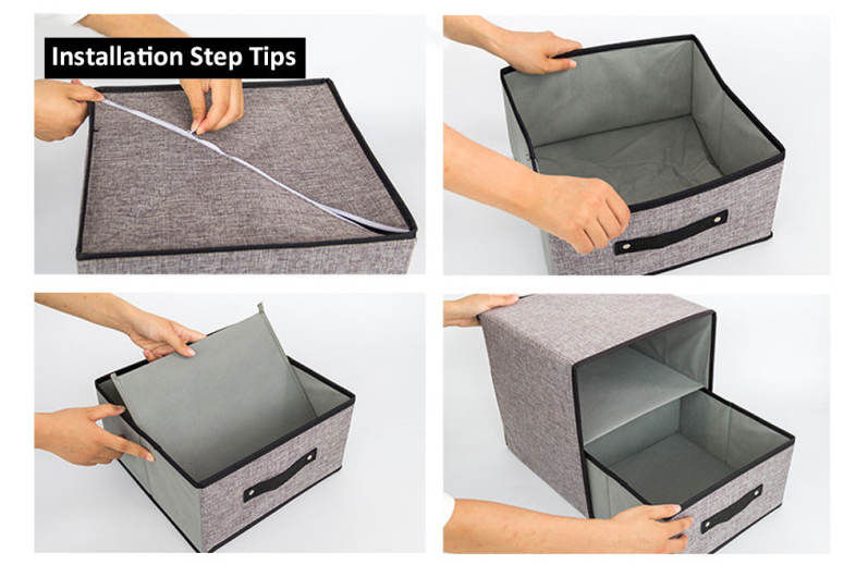 Washable Fabric Storage Box Drawer Type