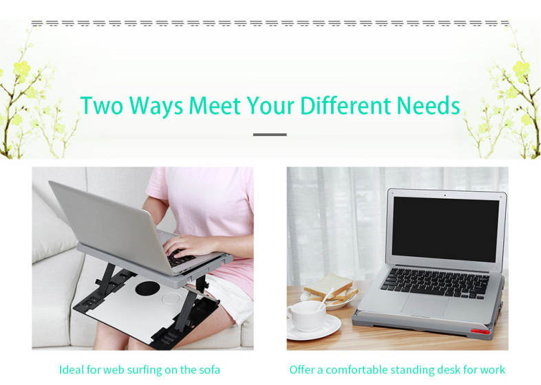 Famirosa Portable Laptop Computer Standing Desk Tablet Holder