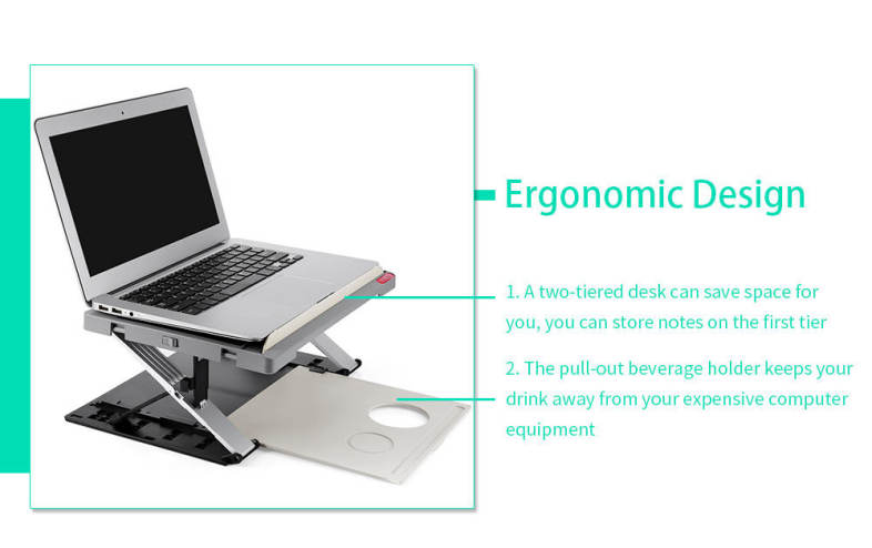 Famirosa Portable Laptop Computer Standing Desk Tablet Holder