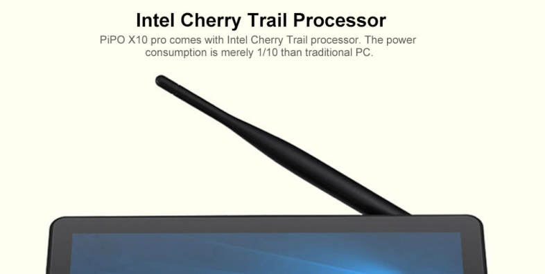 PIPO X10PRO Intel Cherry Trail Z8350 4GB DDR3L   32GB ROM Mini PC Support Windows 10 2.4G WiFi 100Mbps BT4.0