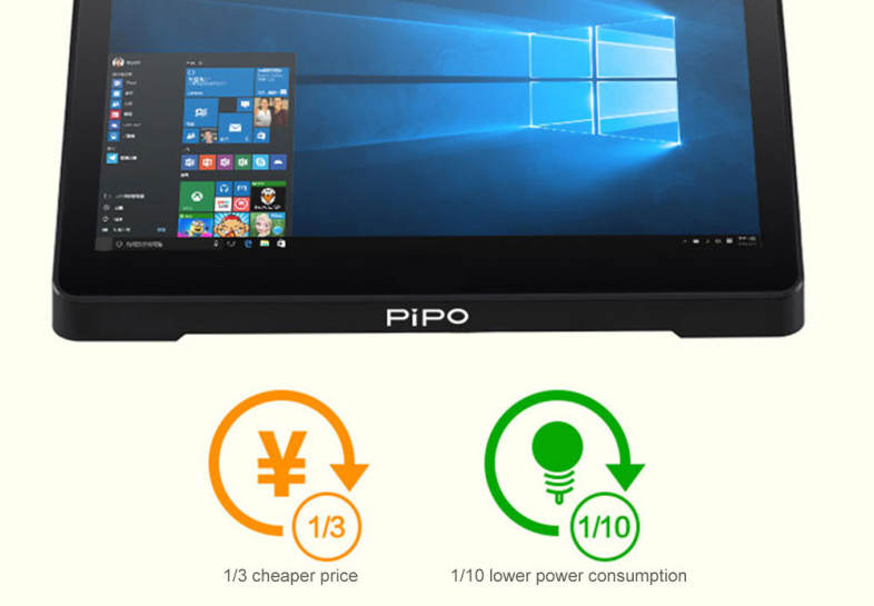 PIPO X10PRO Intel Cherry Trail Z8350 4GB DDR3L   32GB ROM Mini PC Support Windows 10 2.4G WiFi 100Mbps BT4.0