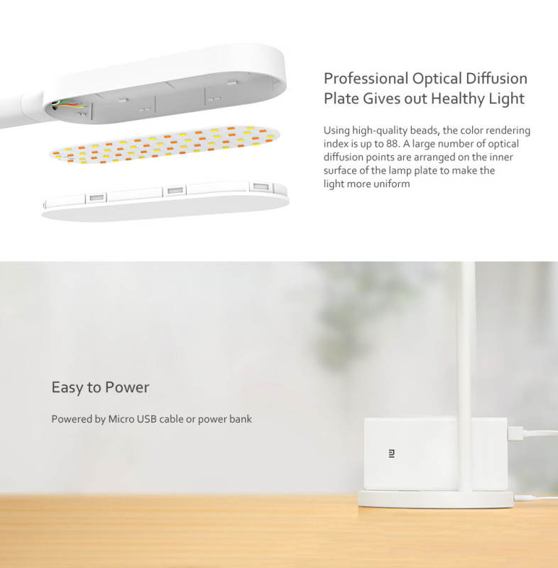 Yeelight YLTD01YL 260lm Brightness and Color Temperature 5-mode Adjustable LED Table Light