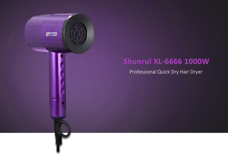 Shunrui XL - 6666 1000W Professional Quick Dry Hair Dryer for Home Barbershop