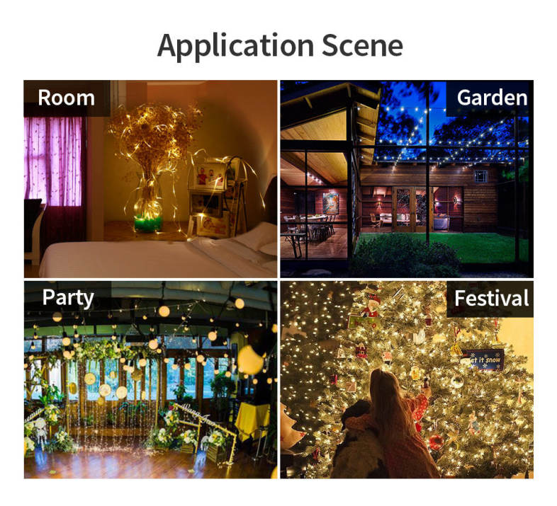 LH - LS - 6M60LWW 60 LEDs 6m Fairy Copper String Light with Remote Control