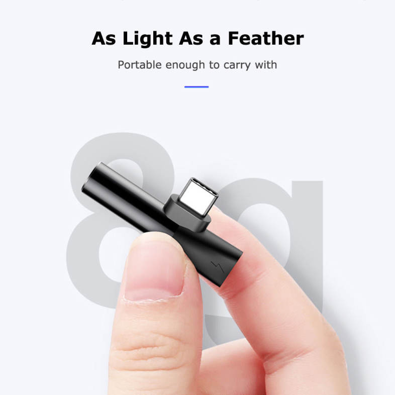 Baseus L41 Type-C Port   3.5MM Audio Female Connector Mini Adapter