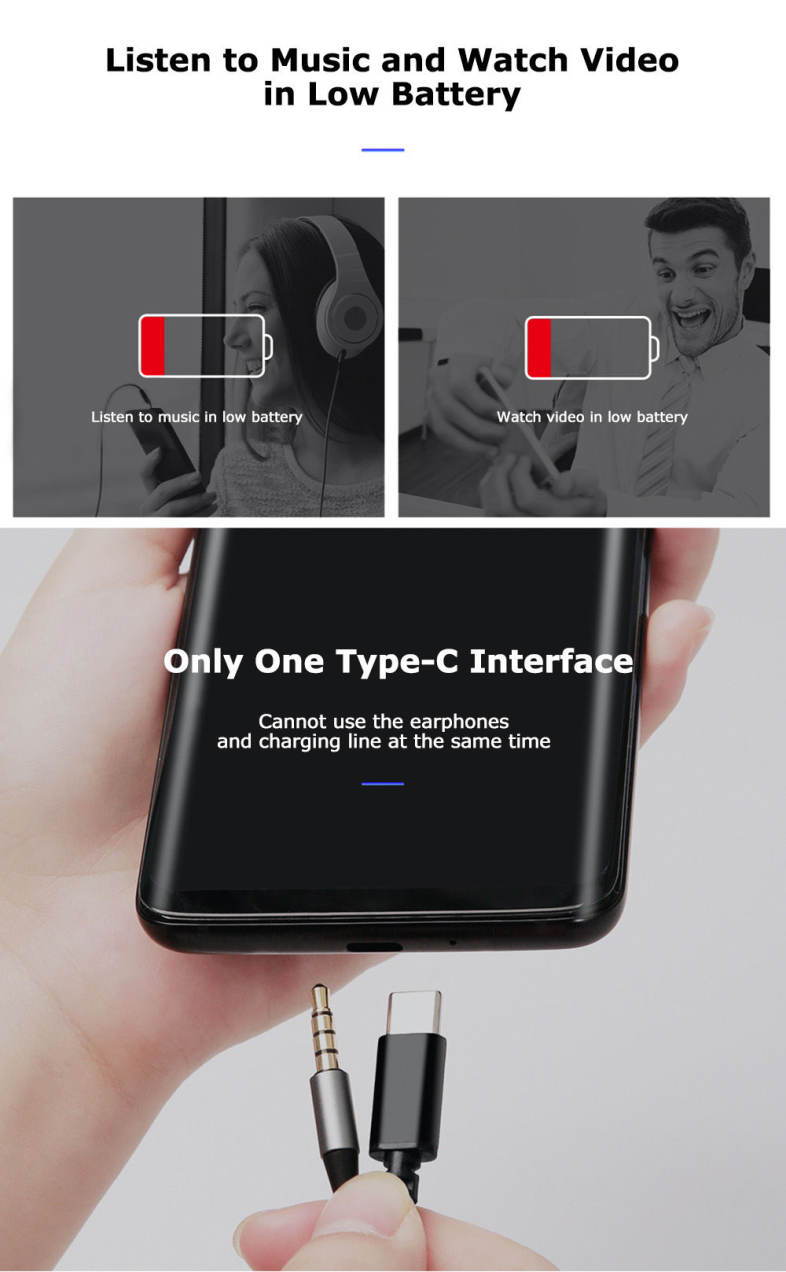 Baseus L41 Type-C Port   3.5MM Audio Female Connector Mini Adapter