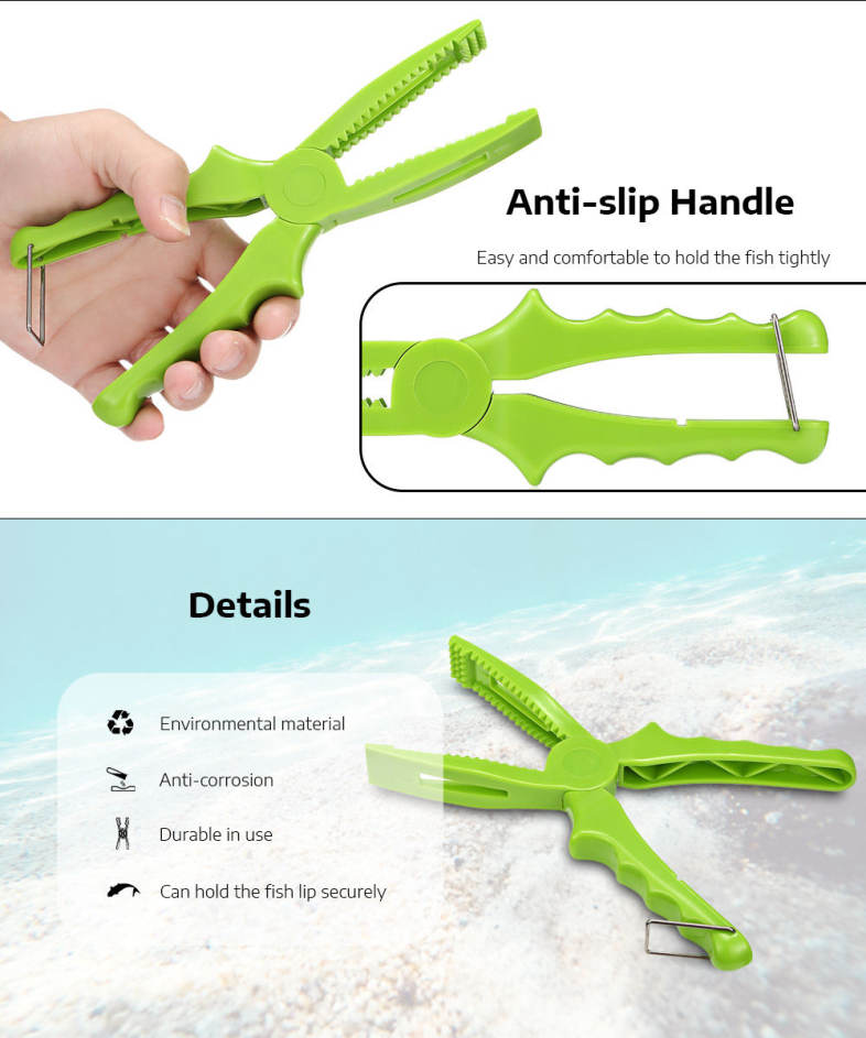 Outlife BL - 012 Fishing Pliers Saltwater Hook Remover Fish Holder Lip Gripper