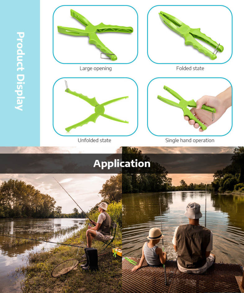 Outlife BL - 012 Fishing Pliers Saltwater Hook Remover Fish Holder Lip Gripper