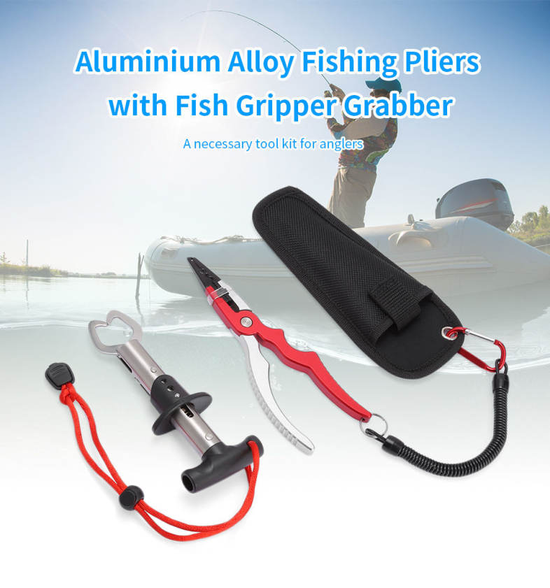 Outlife FG - 1021 Fishing Pliers Hook Remover with Fish Gripper Grabber