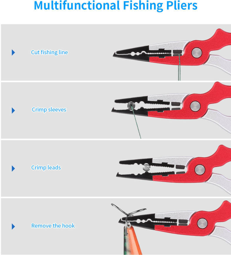Outlife FG - 1021 Fishing Pliers Hook Remover with Fish Gripper Grabber
