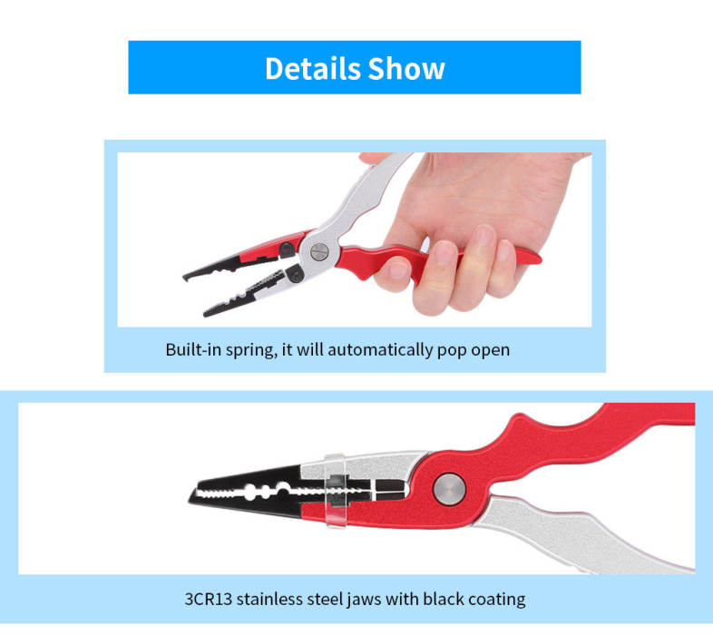 Outlife FG - 1021 Fishing Pliers Hook Remover with Fish Gripper Grabber