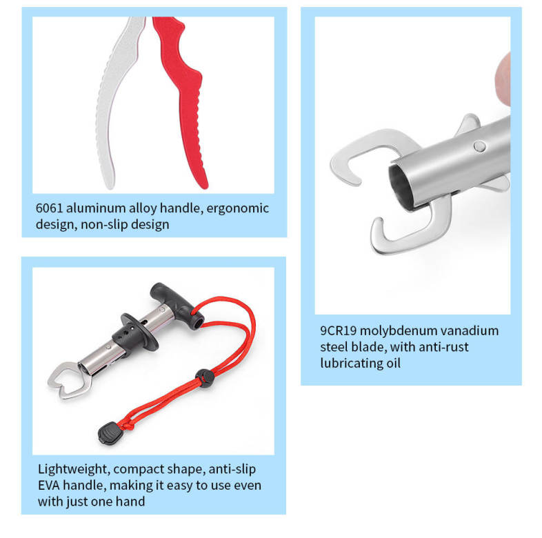 Outlife FG - 1021 Fishing Pliers Hook Remover with Fish Gripper Grabber