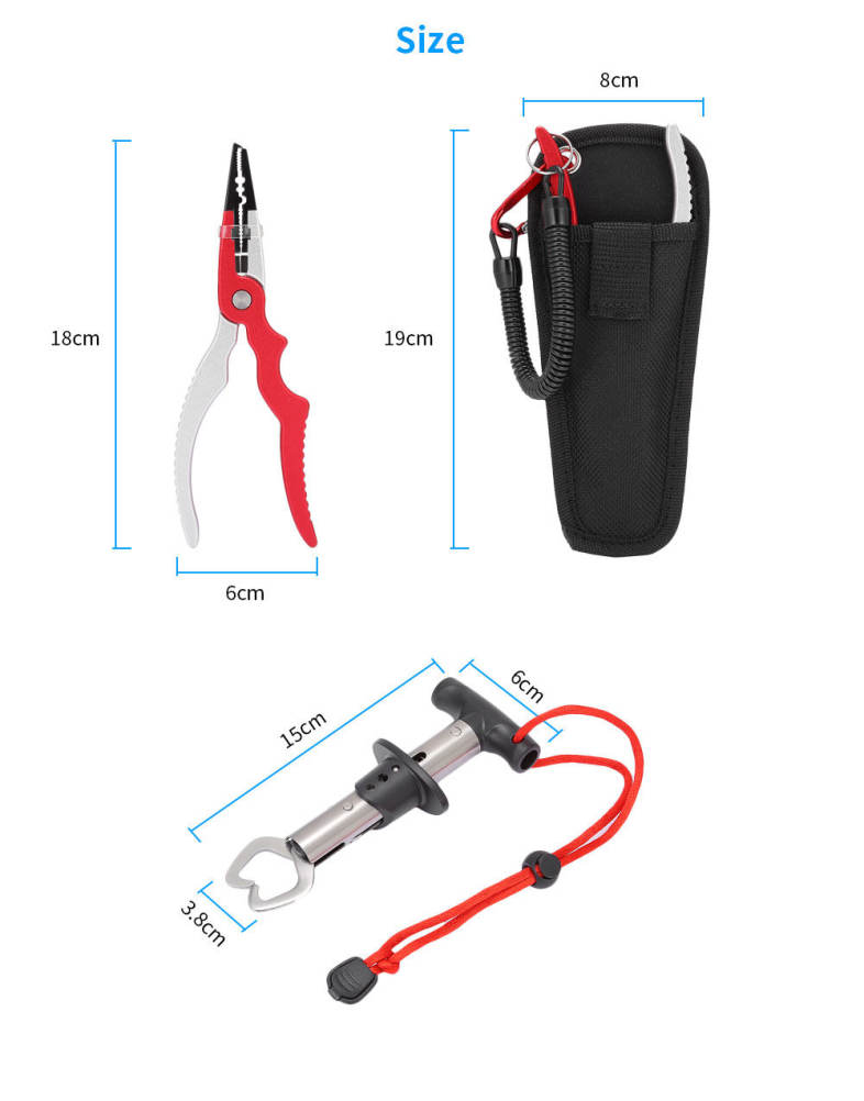 Outlife FG - 1021 Fishing Pliers Hook Remover with Fish Gripper Grabber