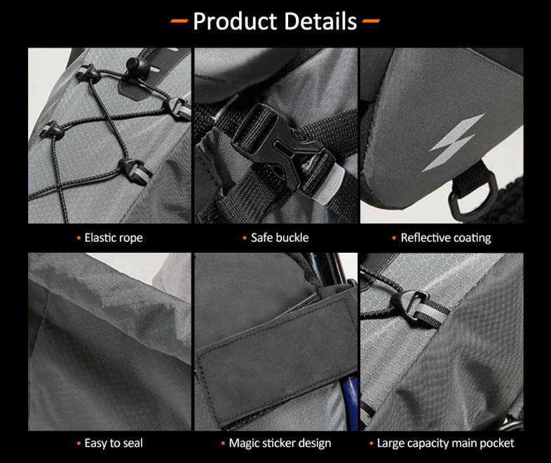 SAHOO 131372 - SA Water-resistant Bike Saddle Bag Under Seat Pack Tail Pouch