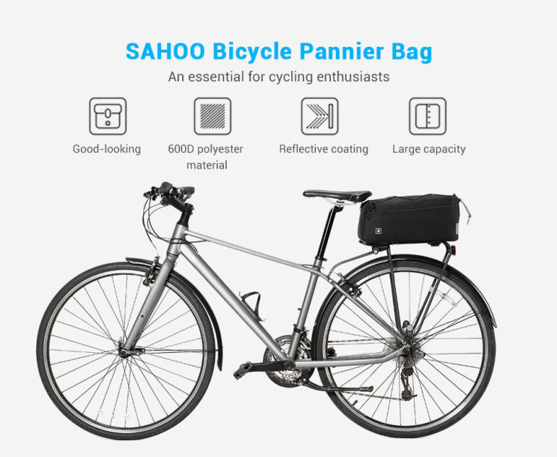 SAHOO 142001 Multifunctional Bicycle Pannier Bag Trunk Pack