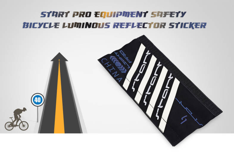 start pro equipment Safety Bicycle Luminous Reflector Bike Sticker