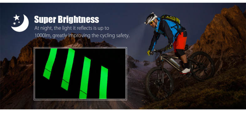 start pro equipment Safety Bicycle Luminous Reflector Bike Sticker
