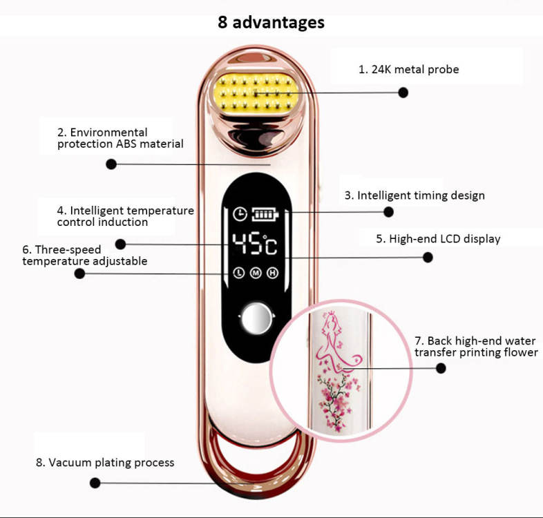 KLY - 1706 Intelligent Temperature Control RF V-face Maker Lifting Beauty Instrument 