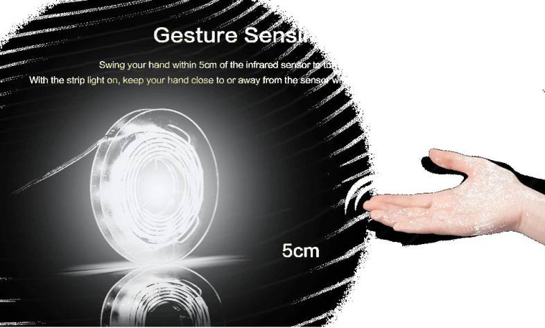 KPSSDD Gesture Sensor Light Strip Home Decoration