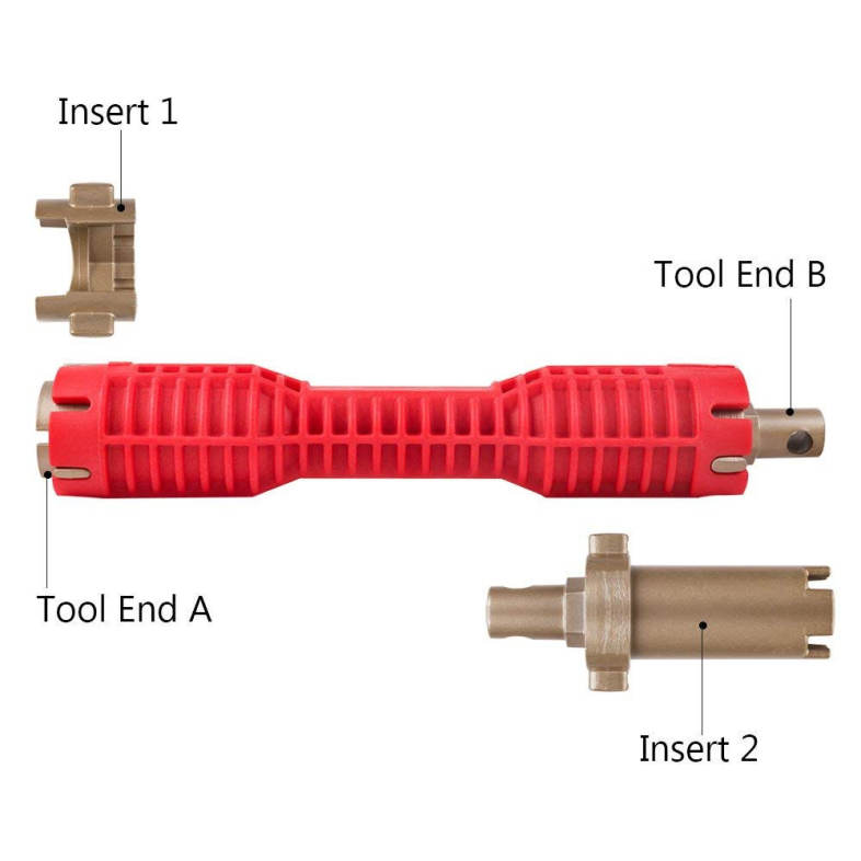 Faucet and Sink Installer Multifunctional Water Pipe Wrench