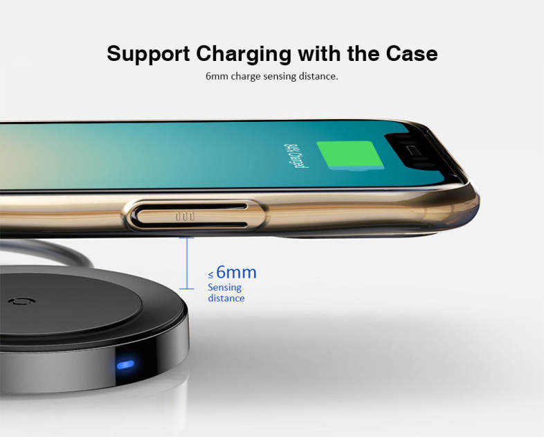 Baseus BSWC - P15 8 Pin Cable Wireless Charger 5W Data Transmission
