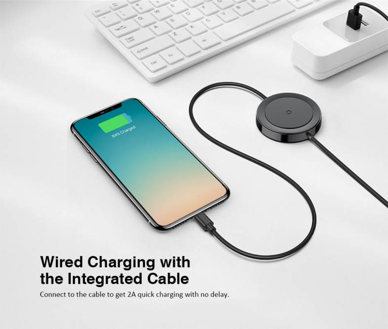 Baseus BSWC - P15 8 Pin Cable Wireless Charger 5W Data Transmission