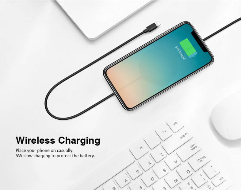 Baseus BSWC - P15 8 Pin Cable Wireless Charger 5W Data Transmission