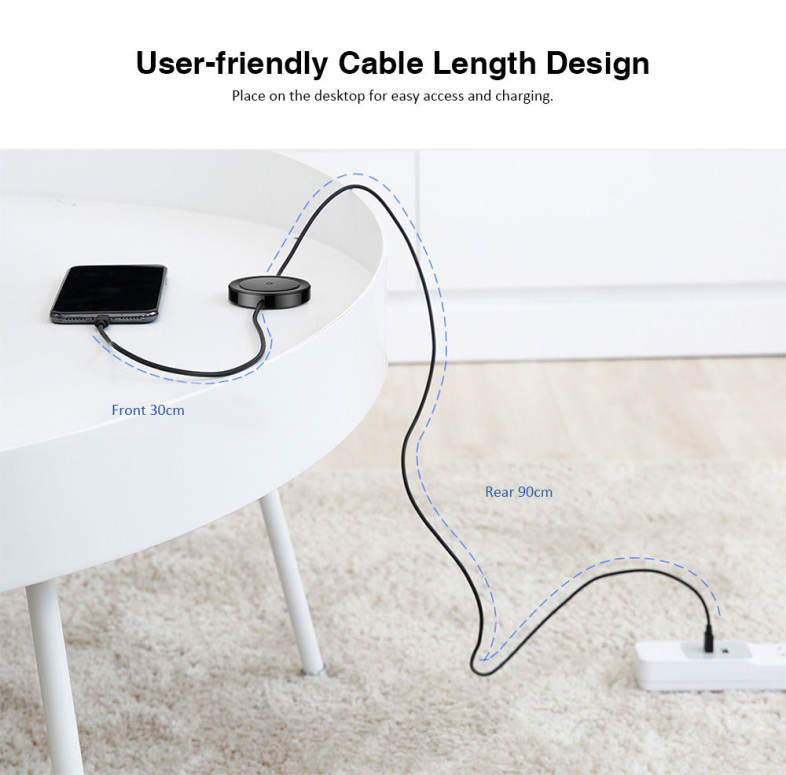 Baseus BSWC - P15 8 Pin Cable Wireless Charger 5W Data Transmission