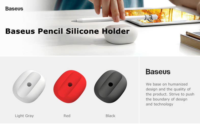 Baseus Pencil Silicone Holder Dustproof Portable with Cap