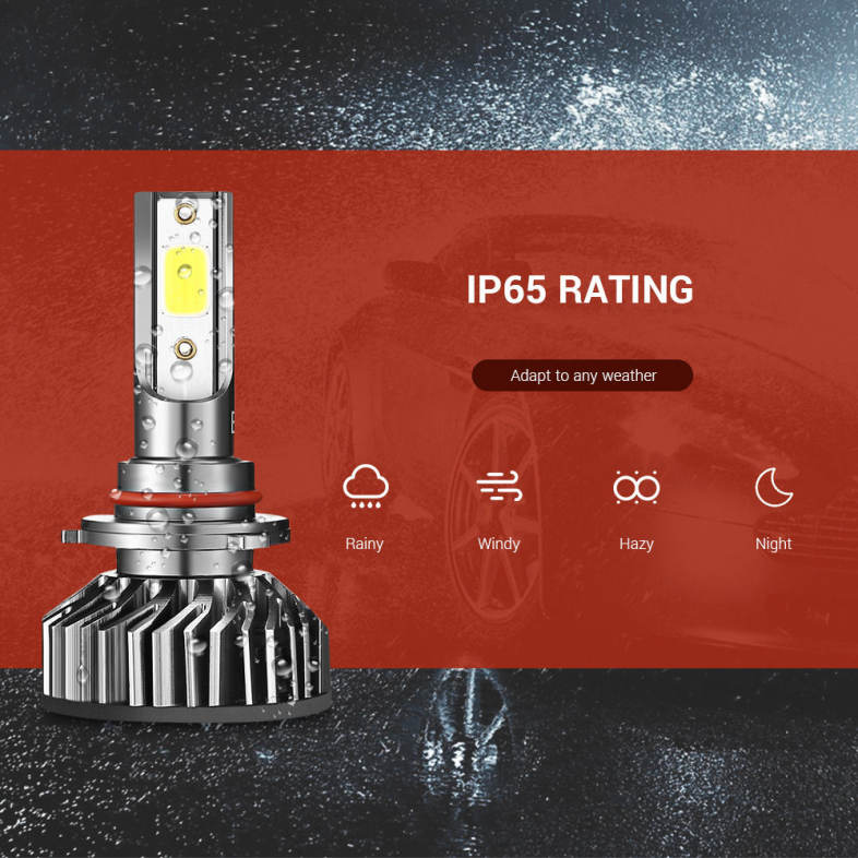 EV8 9005 / HB3 / H10 Car DOB LED Headlight 72W 8000LM 6500K Front Lamp