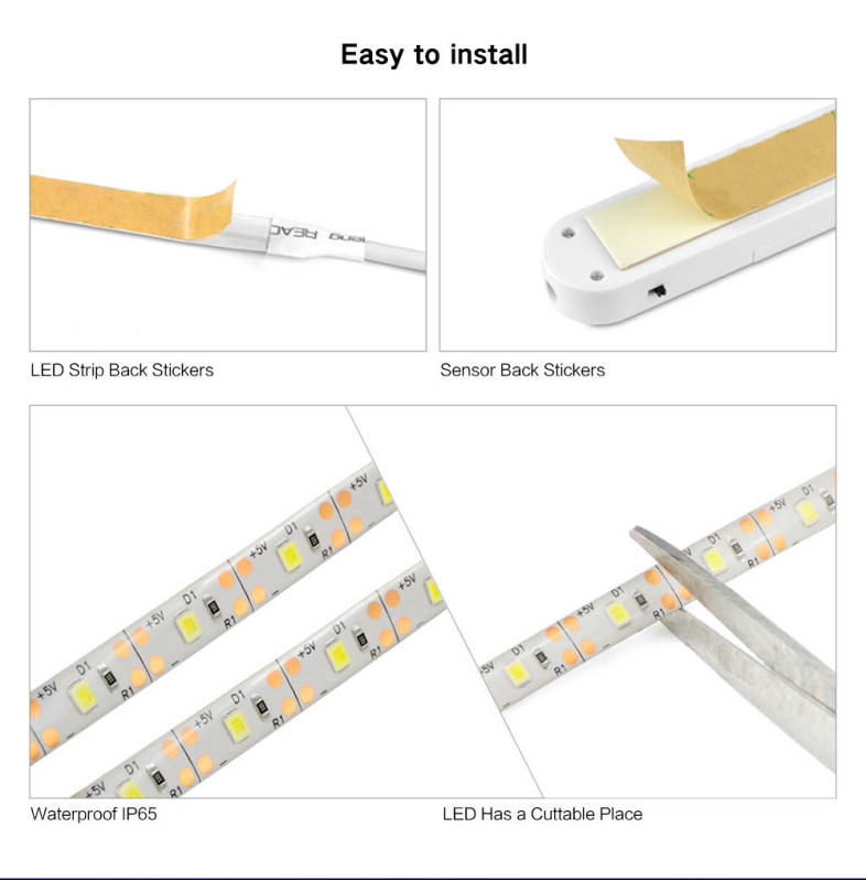 Brelong FYD - 1608 1m Intelligent Human Sensor Induction LED Strip Light