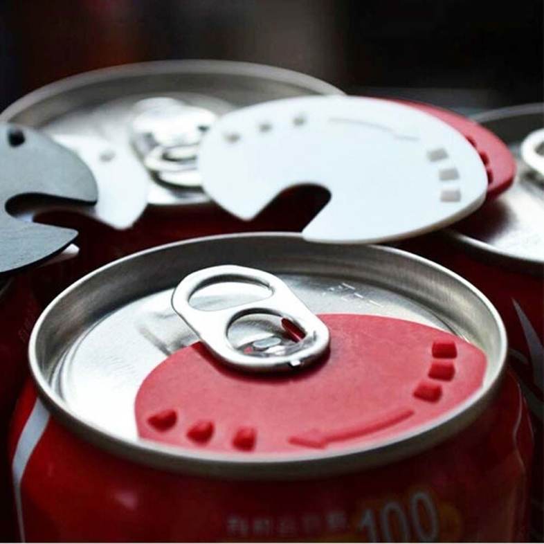 5 PCS Beverage Can Lid Soda Beverage Drink Snaps Tops Cover Beer Champagne Wine