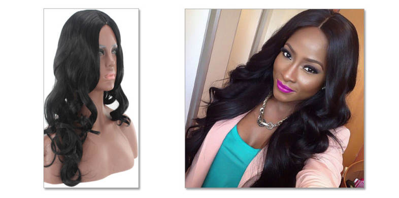 Fashionable Charming Female Wig Long Curly Wavy Artificial Hair