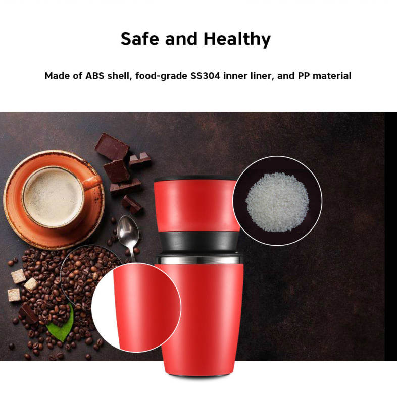 Multifunctional Portable Manual Coffee Maker Grinder Cup for Home Travel 